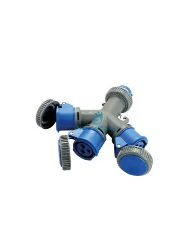 Fai 8205 Multisteckdosen-Ind-CEE-Stecker – 3 CeE-Steckdosen